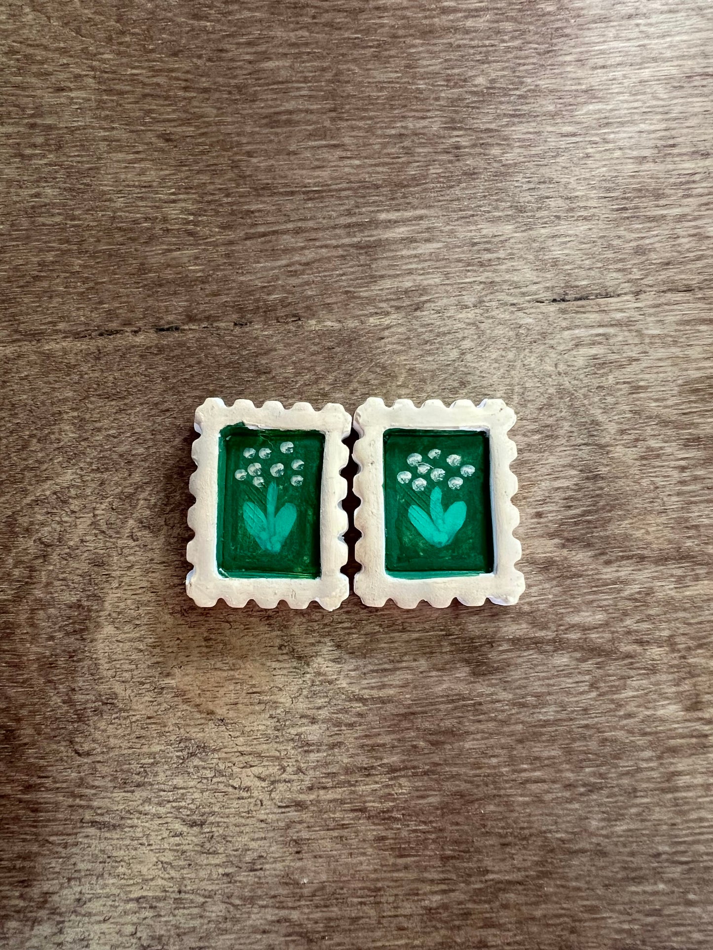 Snail Mail | Polymer clay stud