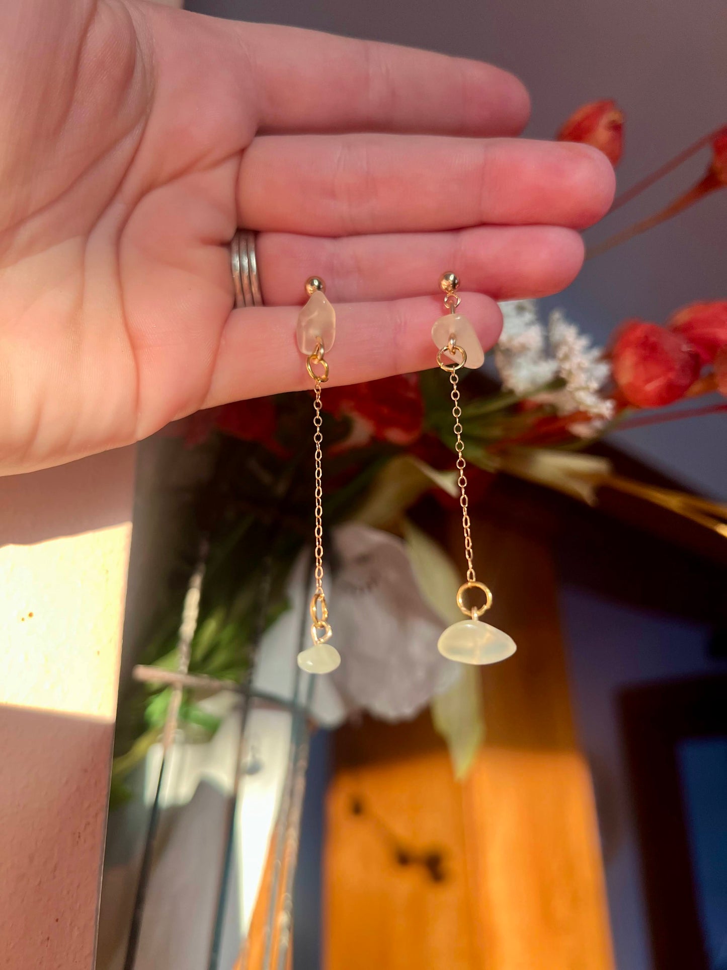 Birds In Flight | Beaded earring