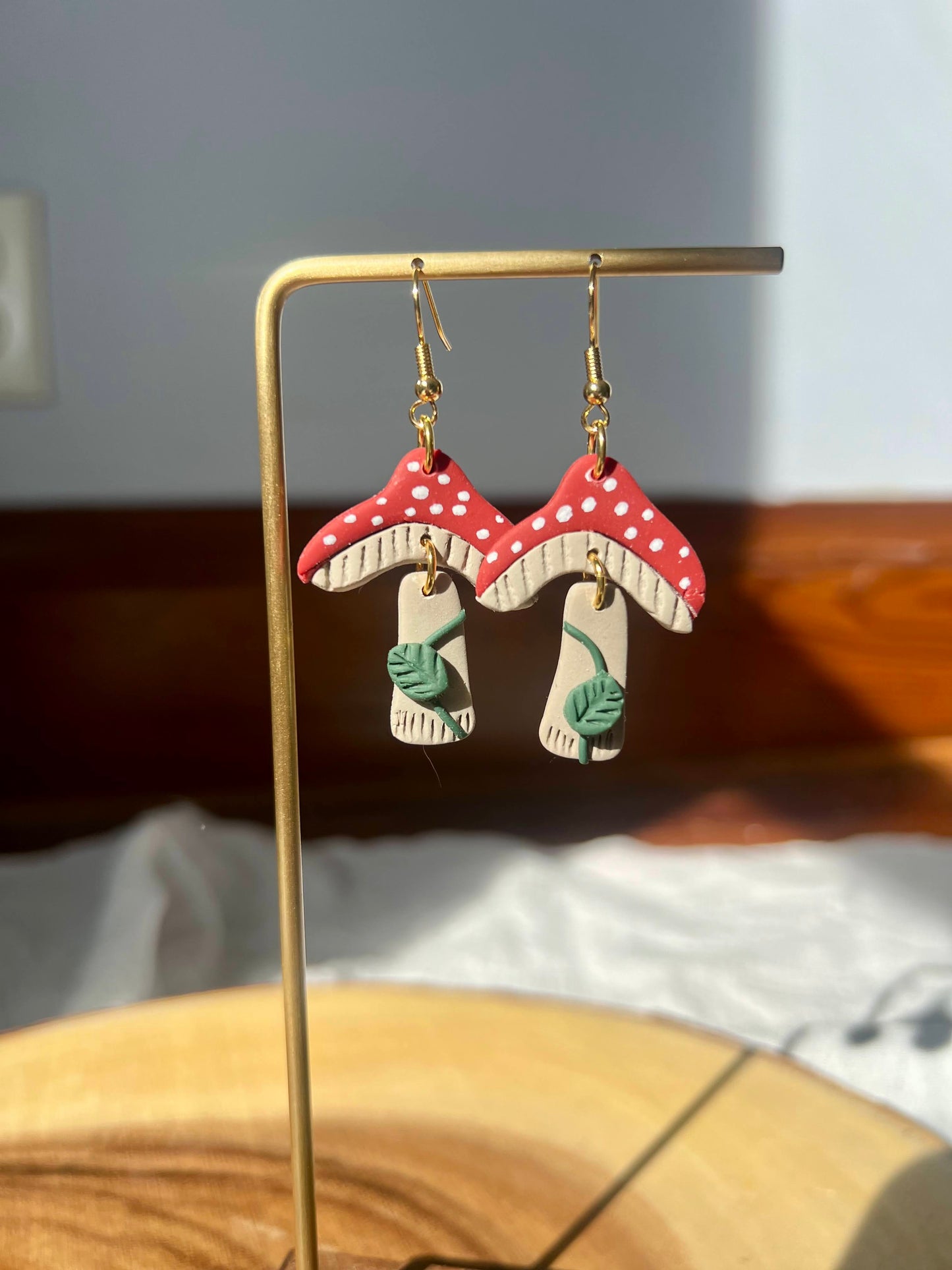 Mushroom Gals | Polymer Clay Dangles and Studs