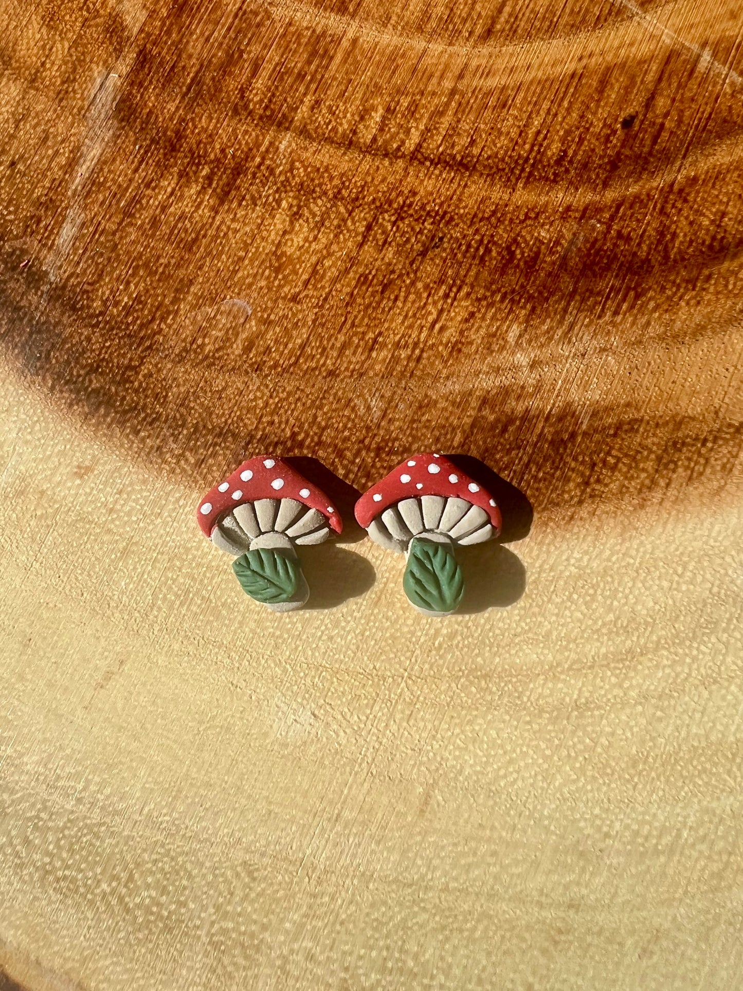 Mushroom Gals | Polymer Clay Dangles and Studs