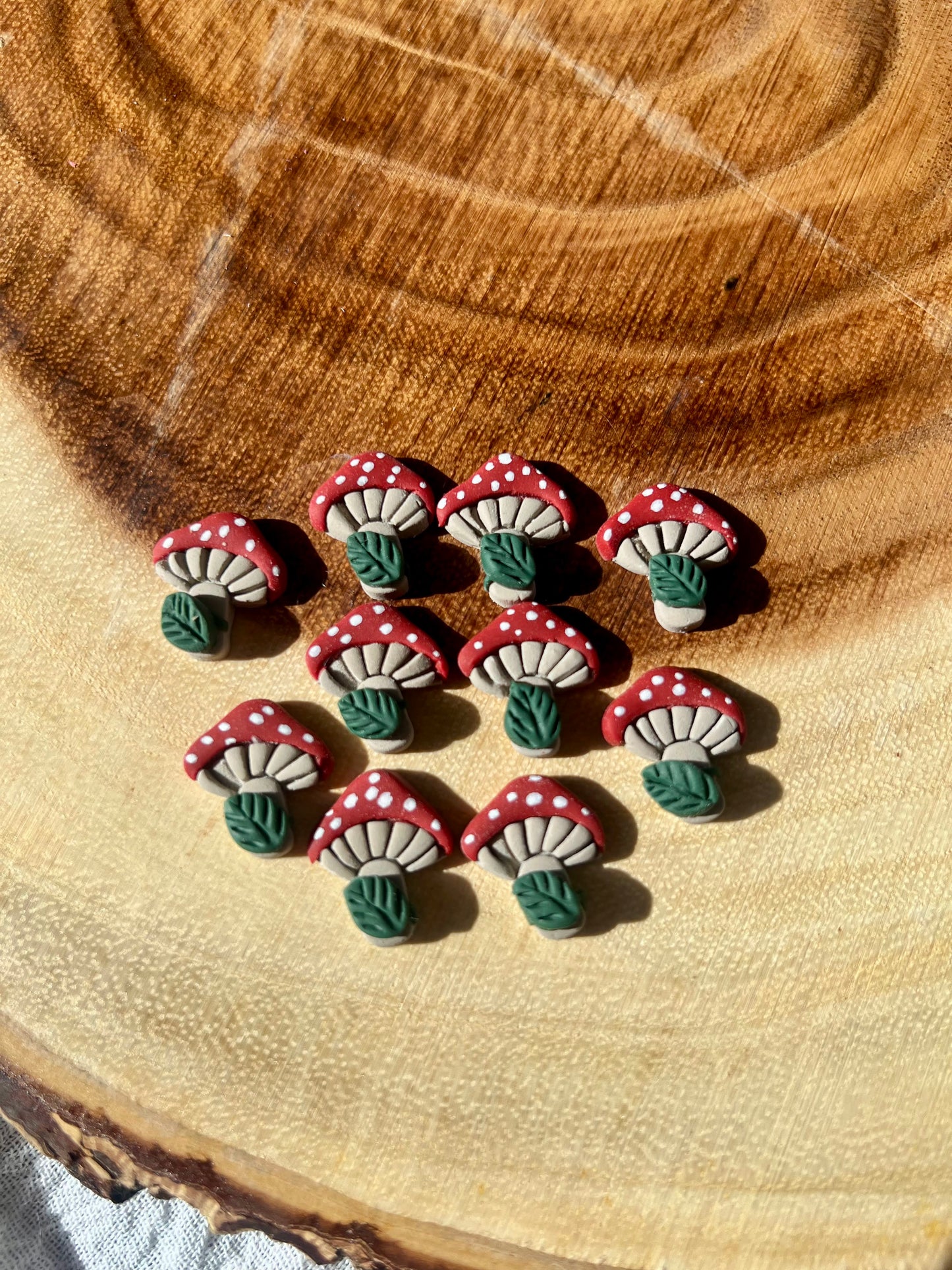 Mushroom Gals | Polymer Clay Dangles and Studs