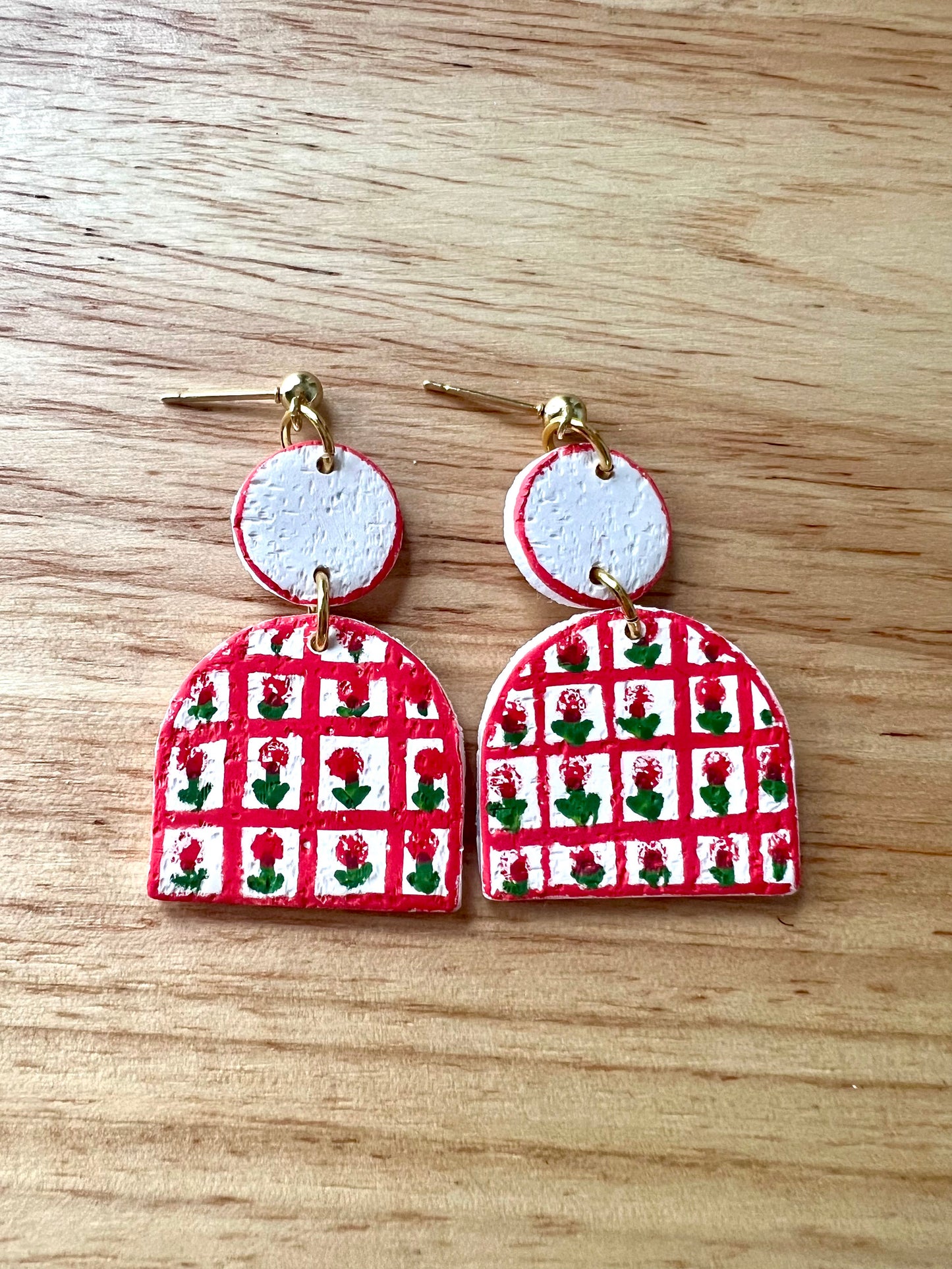 Timeless Tulips | Polymer Clay Dangle