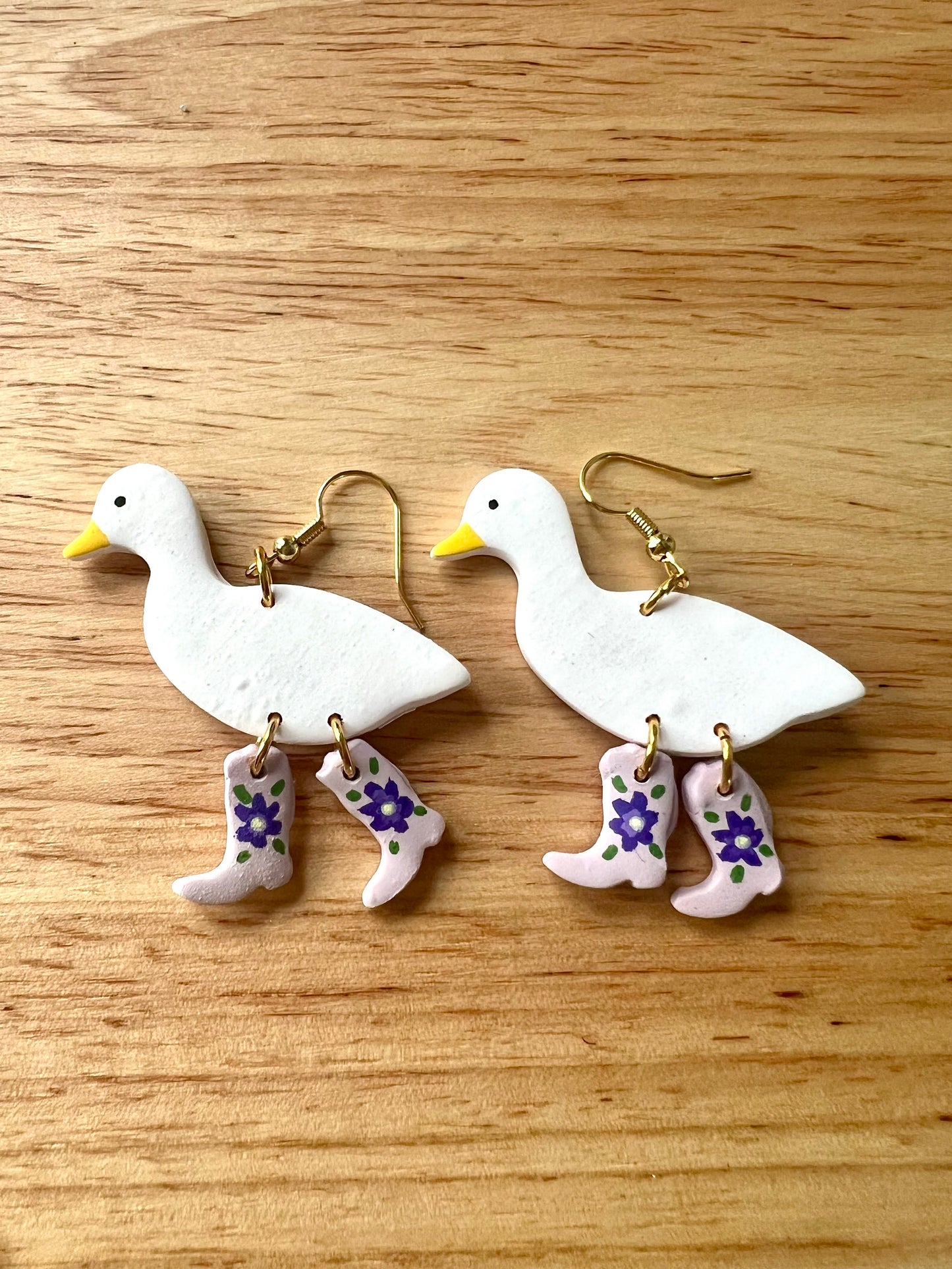 Ducks n Boots| Polymer Clay Dangle
