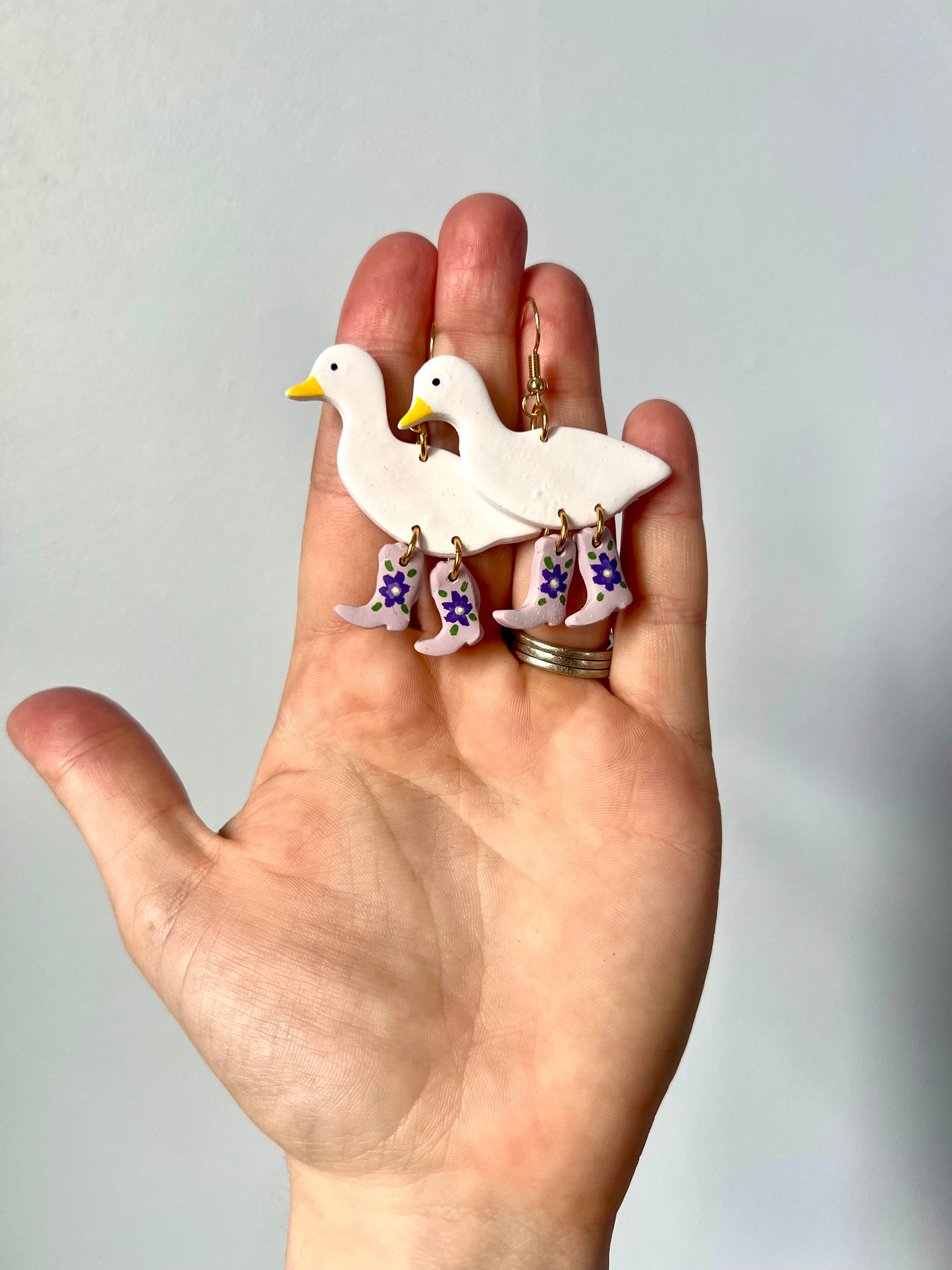 Ducks n Boots| Polymer Clay Dangle