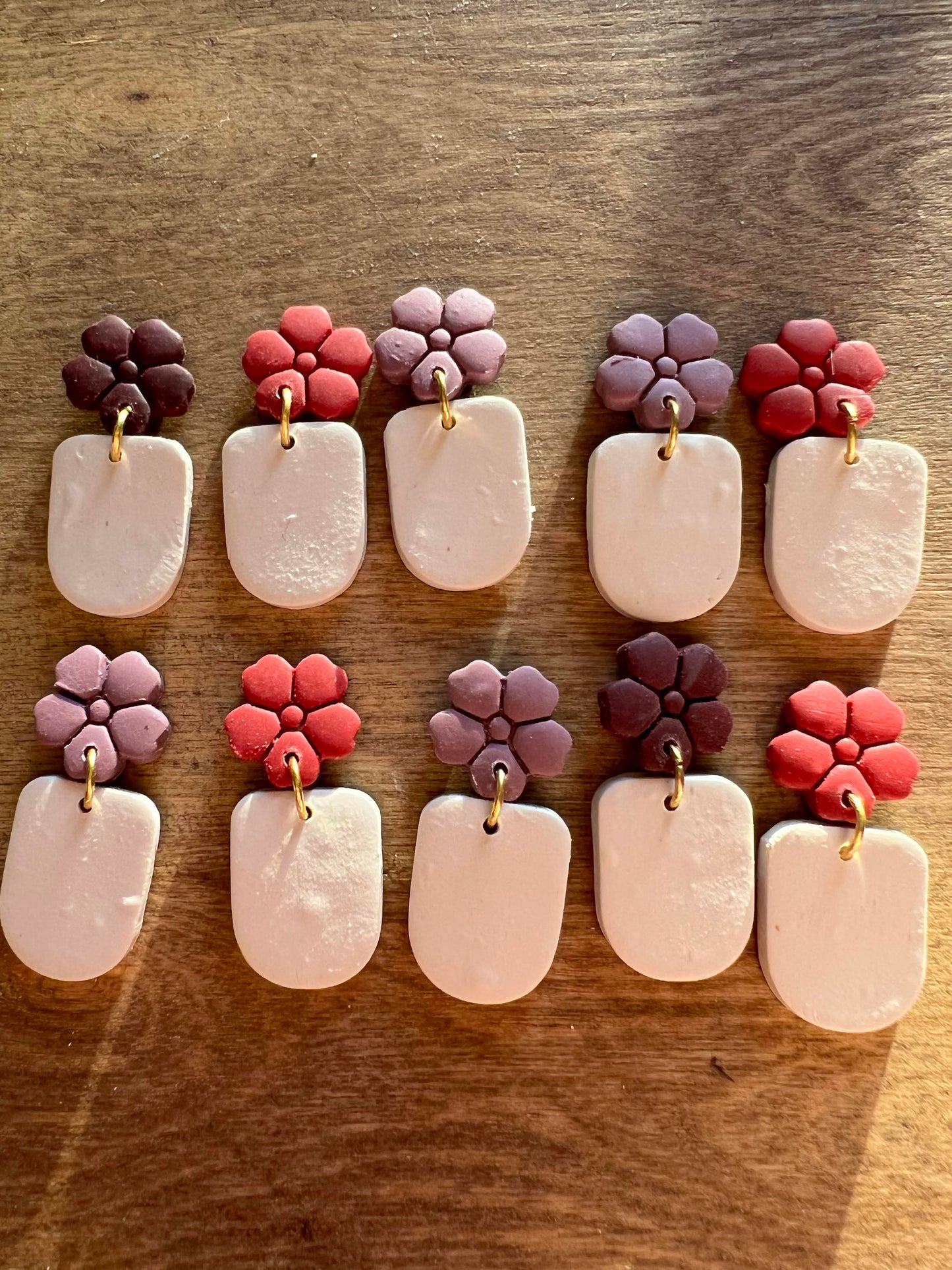 Flower Pots | Polymer Clay Drop Earring