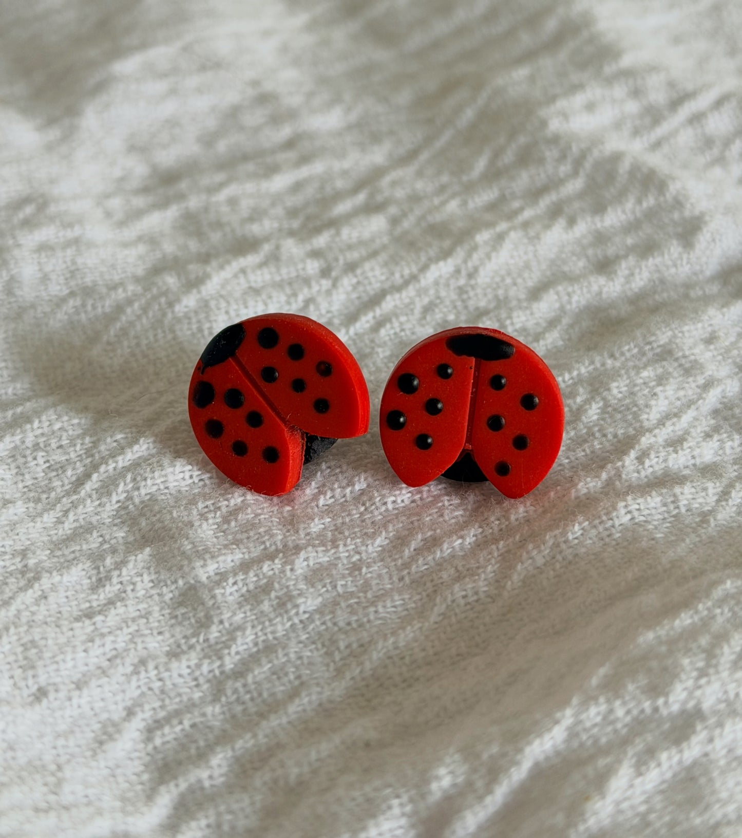 Lady bug studs