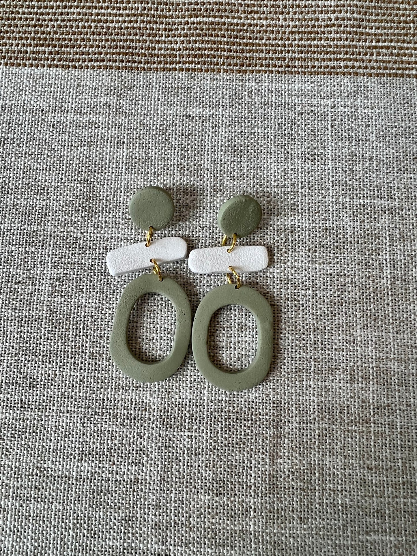 Terra-Polymer clay drop earrings