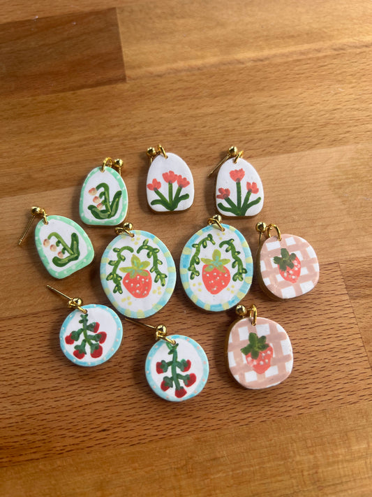 Welcome to the Market | Polymer Clay Dangles