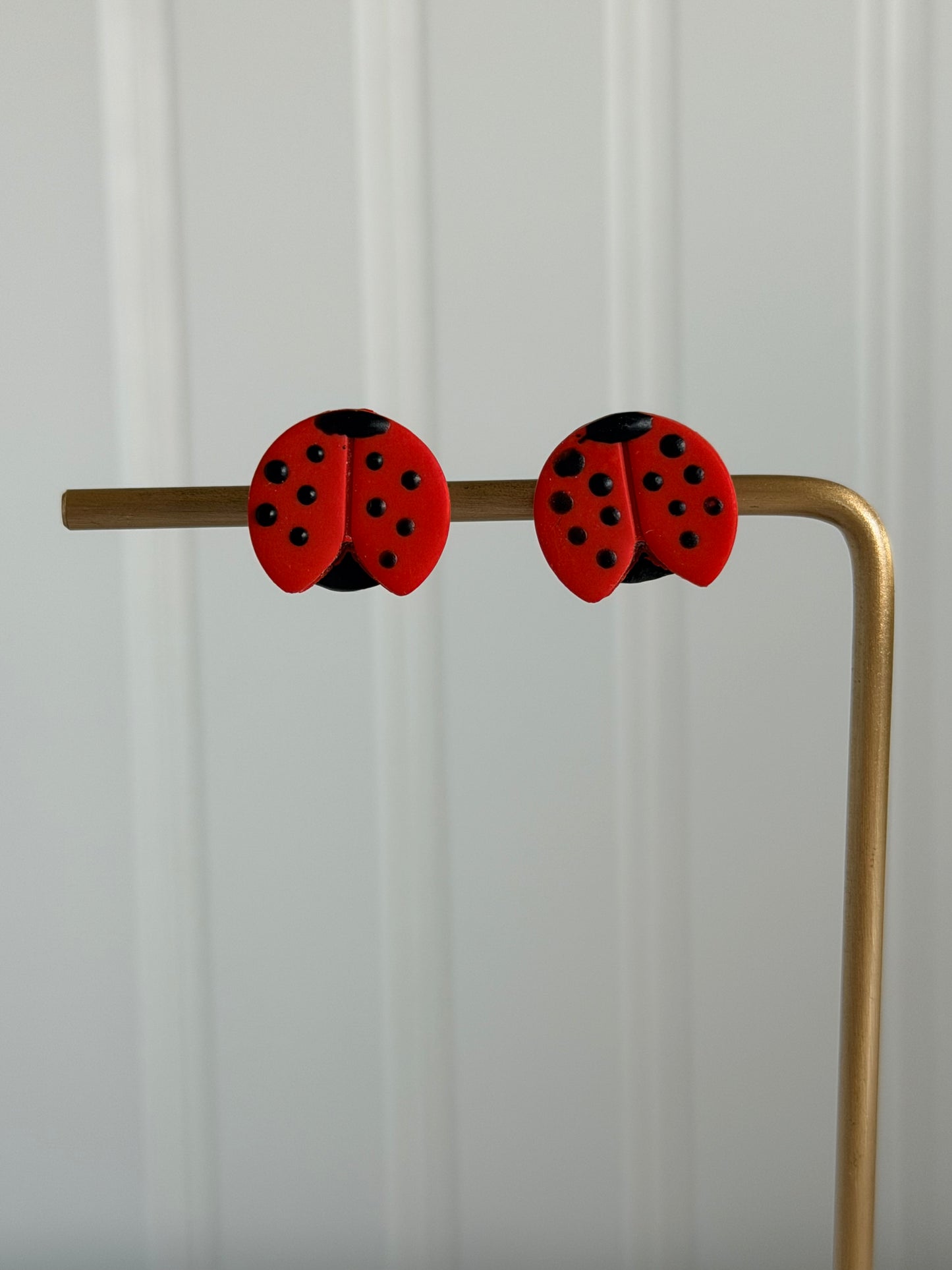 Lady bug studs