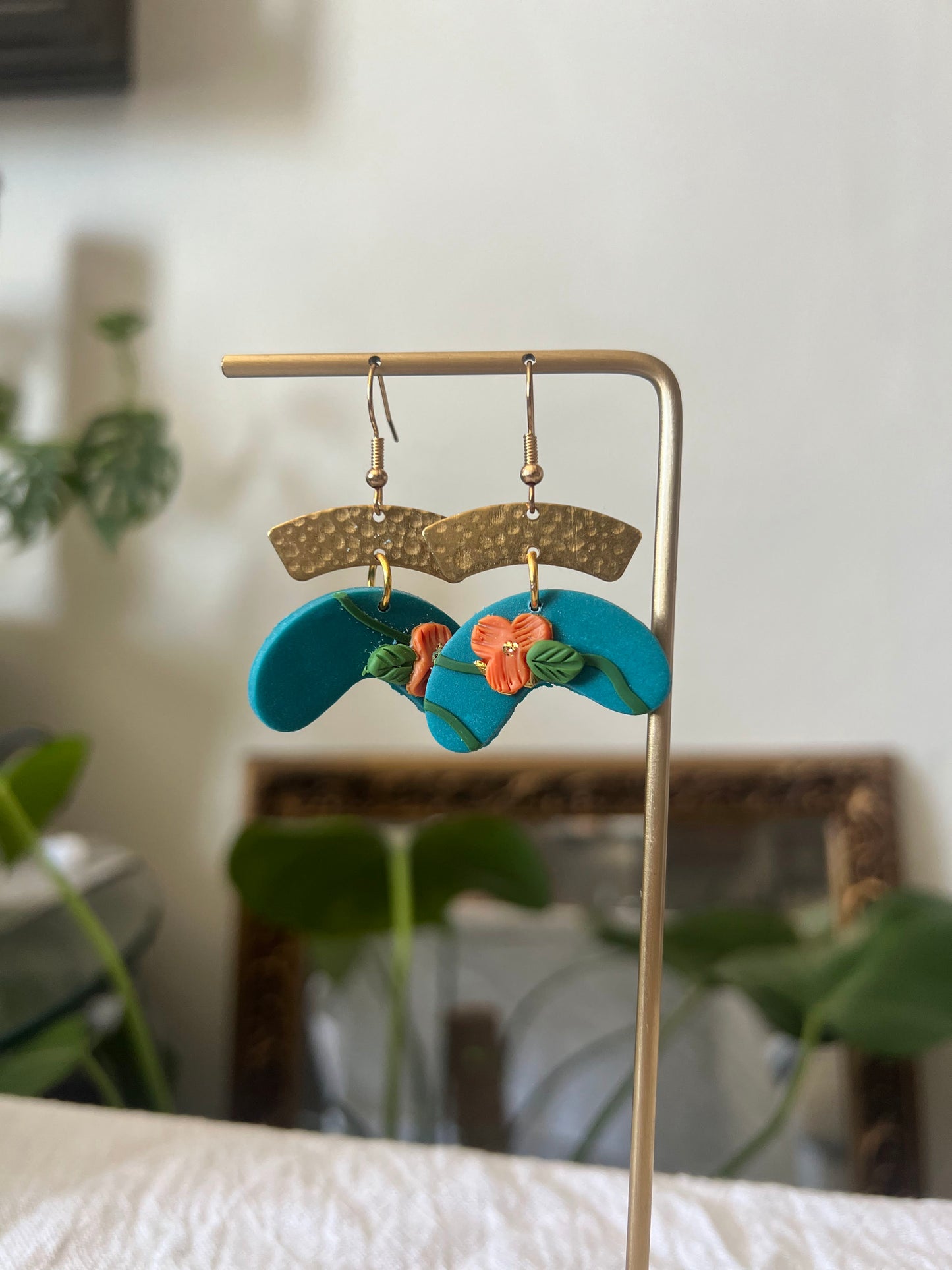 Era- Polymer clay drop earring