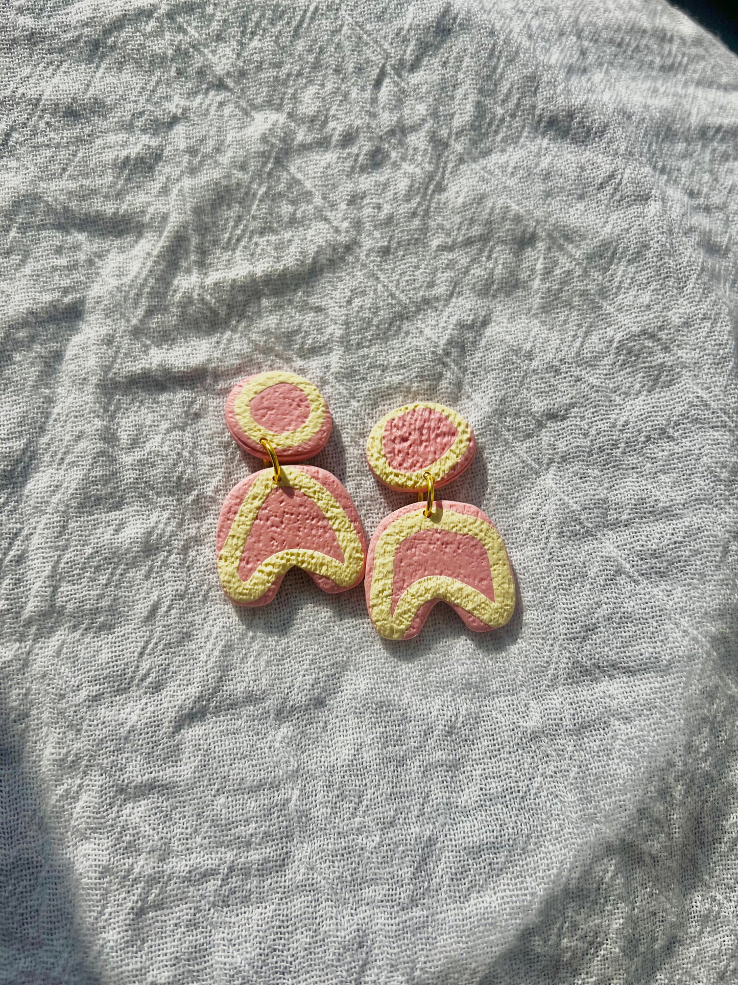 Elle- Polymer clay drop earring